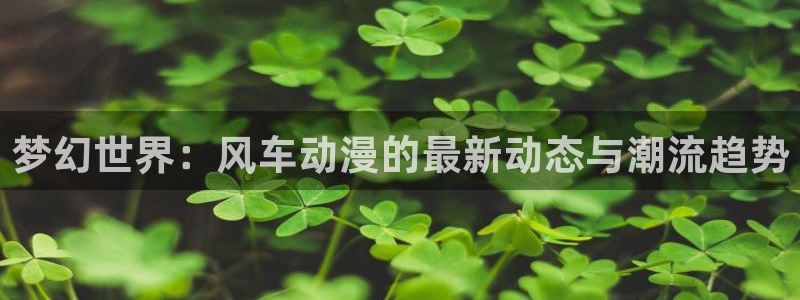 樱花动漫官网入口老版本：梦幻世界：风车动漫的最新动态与潮流趋势