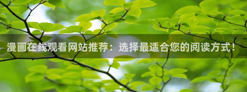 樱花动漫官网版入口：漫画在线观看网站推荐：选择最适合您的阅读方式！